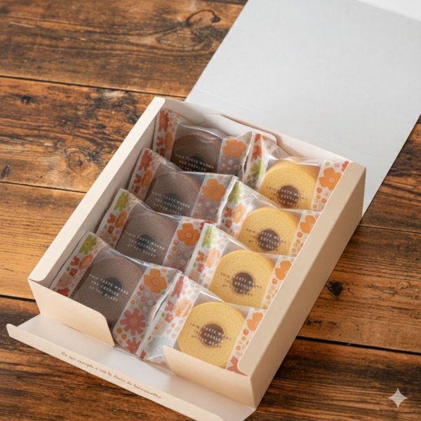 画像1: バウムクーヘン お菓子（8個入り） (1)